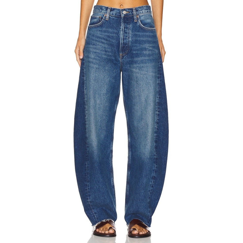 AGOLDE Luna High Rise Tapered Balloon Leg Jeans Blue A9039-1535 Size 26